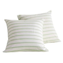 Beau Yarn-Dyed Washed Cotton European Pillowcases (Set of 2)
